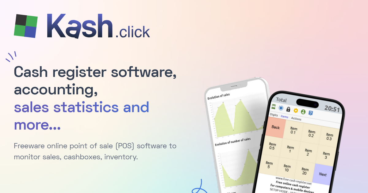 Help for the Use of Cash Register | Cash Pos & Mobile Kash.click Cash ...