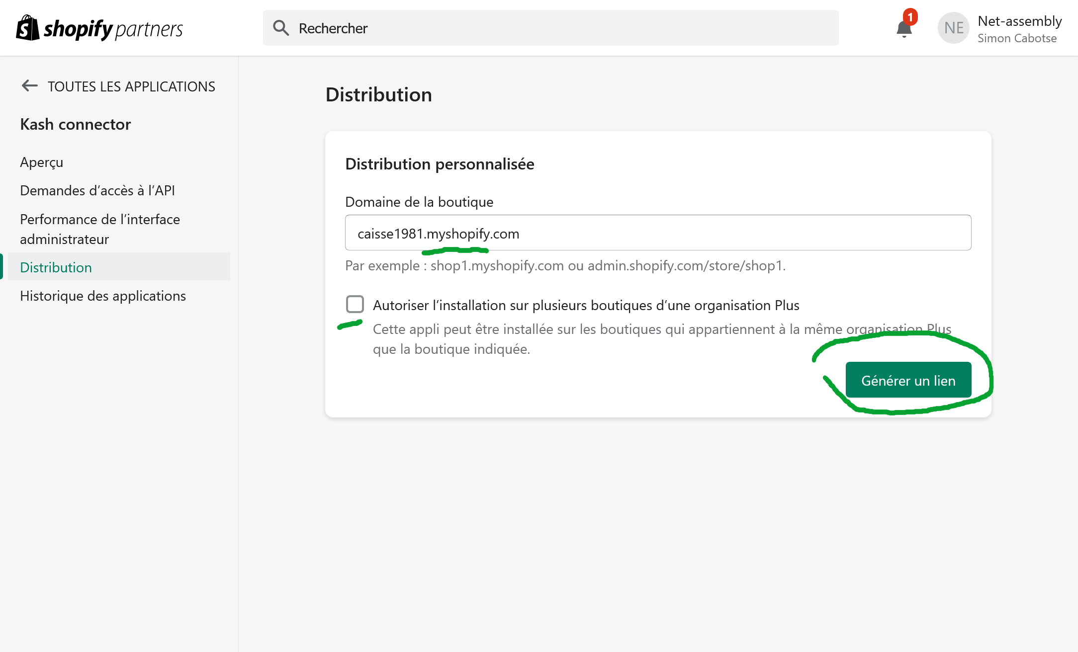 Installing Shopify app